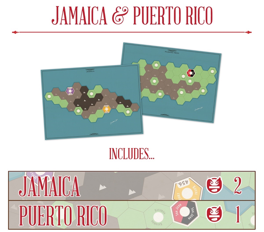 Eagle-Gryphon Games Age of Steam Deluxe: Jamaica & Puerto Rico - EN