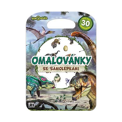 Omalovánky se samolepkami/ Dino