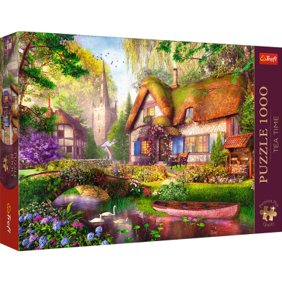 Puzzle Lesní chaloupky 1000 dílků Puzzles Premium Plus