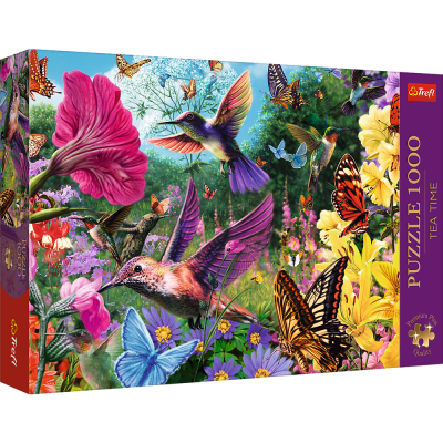 Puzzle Zahrada s kolibříky 1000 dílků Puzzles Premium Plus