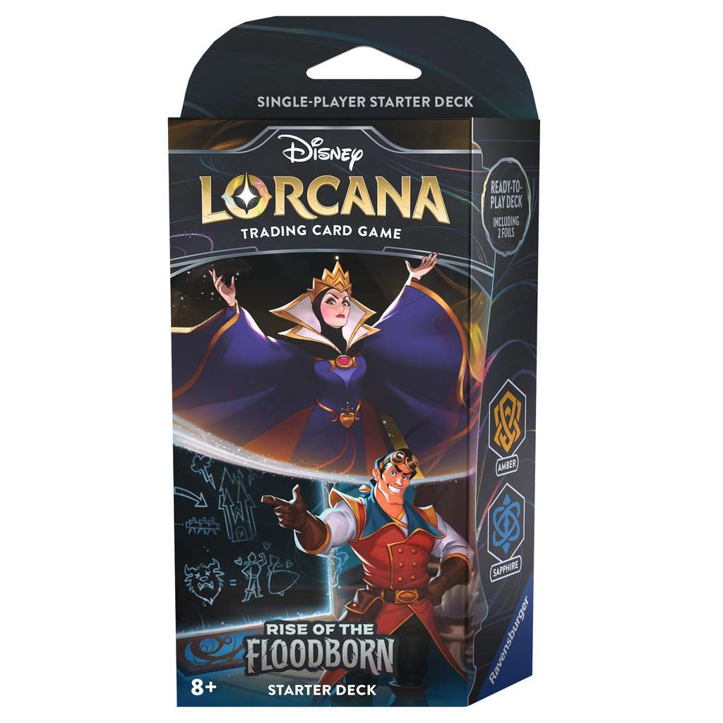 Ravensburger Disney Lorcana: Rise of the Floodborn - Starter Deck Amber & Sapphire