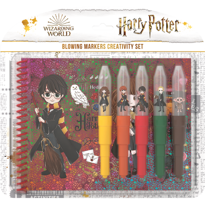 Set s foukacími fixy a notesem Harry Potter