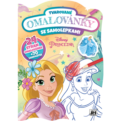 Tvarované omalovánky Disney Princezny