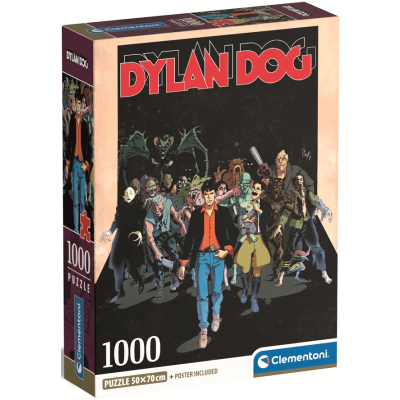 Clementoni - Puzzle 1000 Dylan Dog: Noční můry