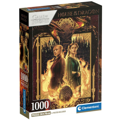 Clementoni - Puzzle 1000 Hra o trůny Rhaenyra