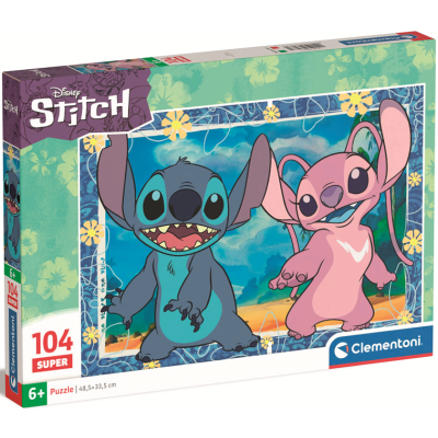 Clementoni - Puzzle 104 Super Disney Stitch