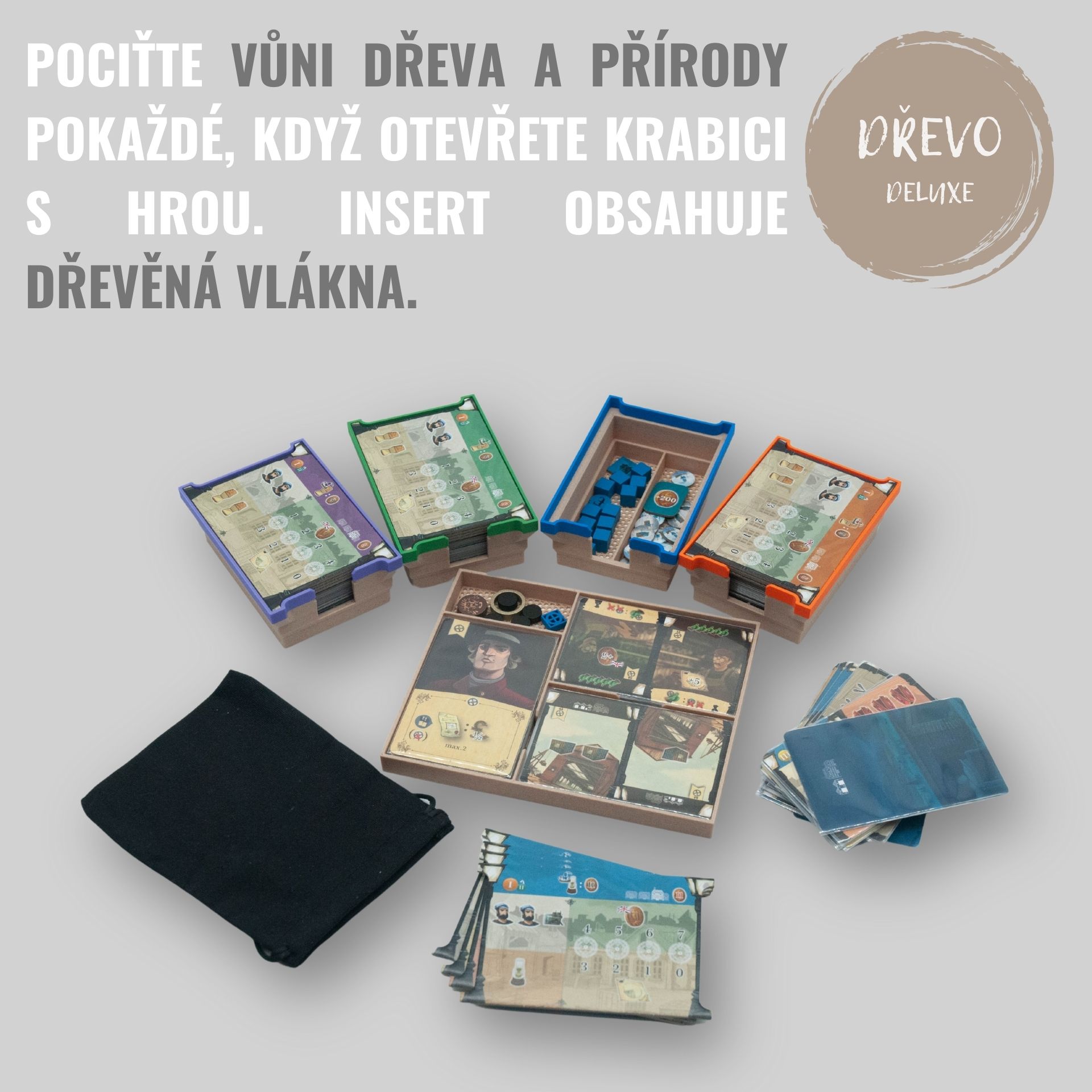 Junta Arkwright: Karetní hra - INSERT do hry (79295) Barva: Deluxe dřevo Insert do deskové hry - Neobsahuje hru!