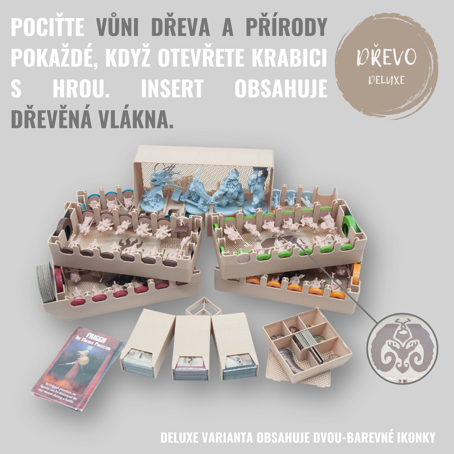 Junta Blood Rage - insert do deskové hry (79775) Barva: Deluxe dřevo Insert do deskové hry - Neobsahuje hru!