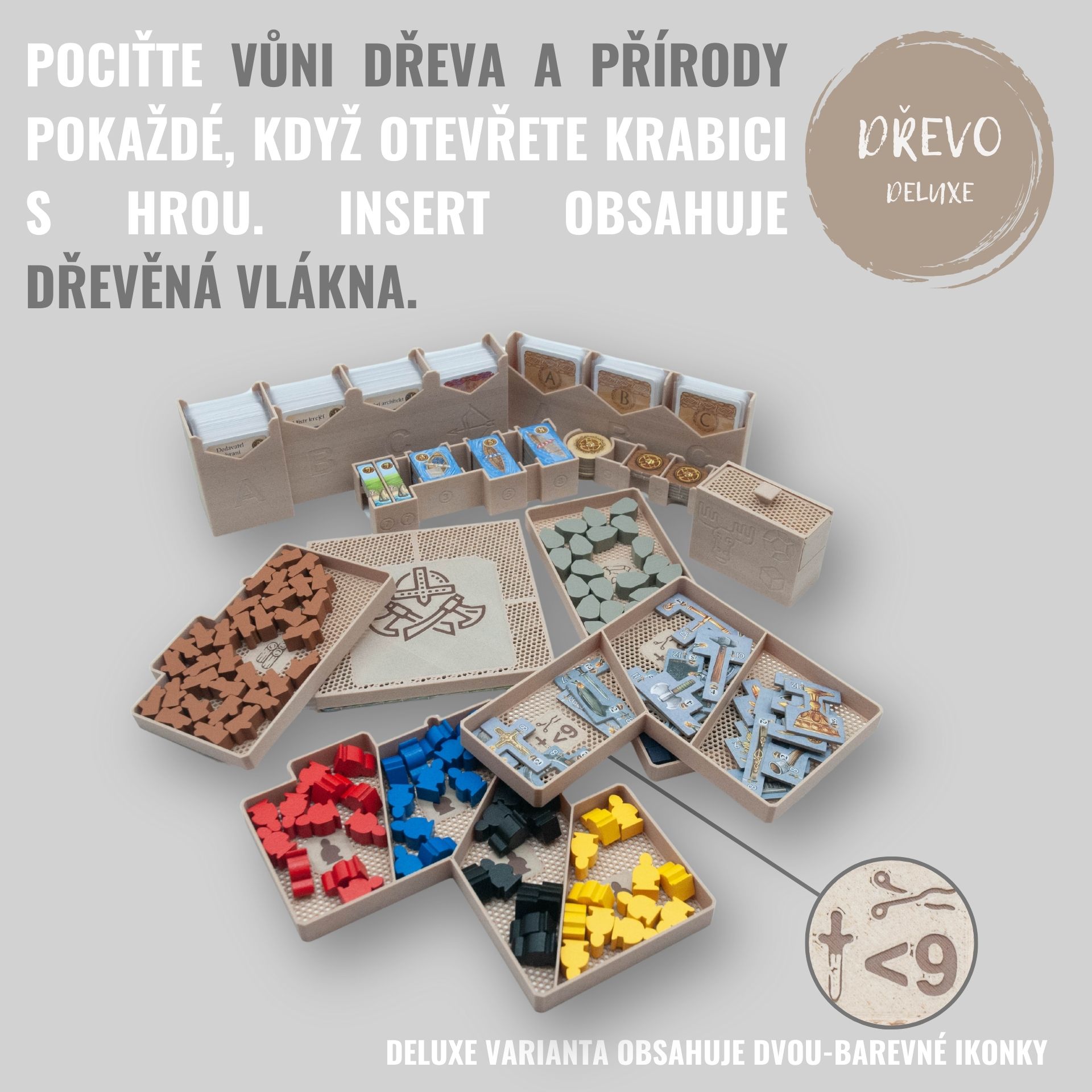 Junta Hostina pro Ódina - INSERT do hry (79403) Barva: Deluxe dřevo Insert do deskové hry - Neobsahuje hru!