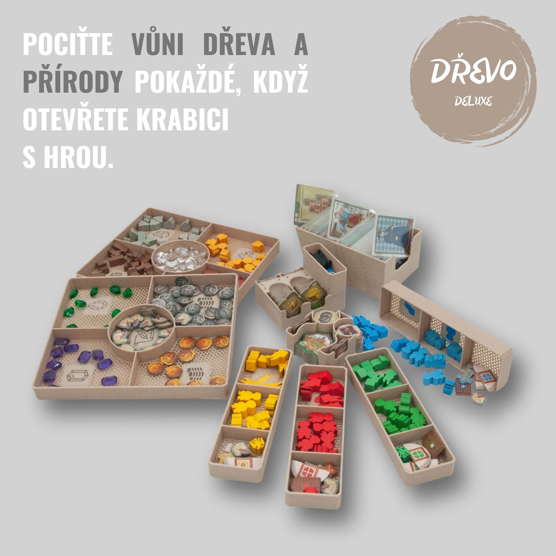 Junta Katedrála - INSERT do hry (79382) Barva: Deluxe dřevo Insert do deskové hry - Neobsahuje hru!