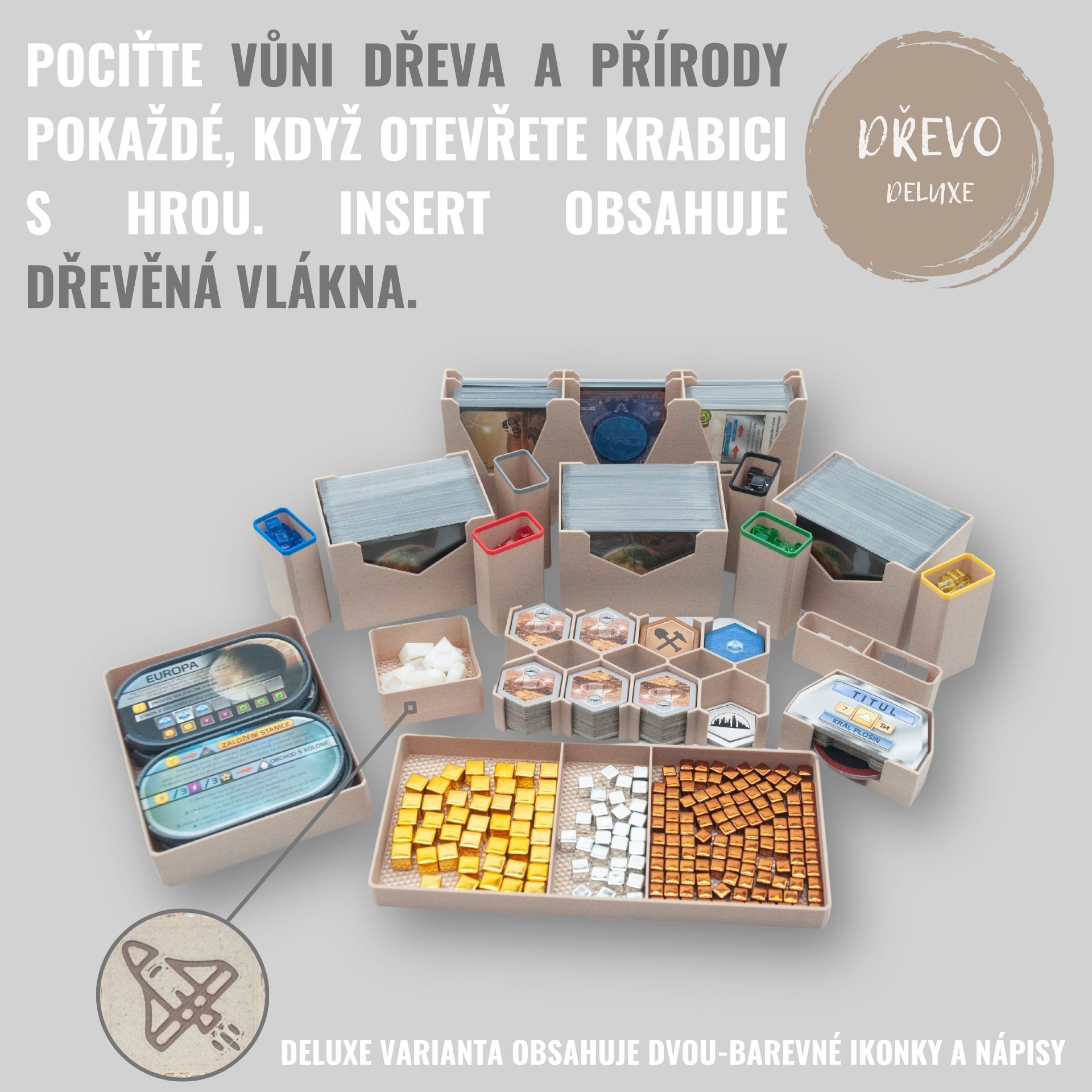 Junta Mars Teraformace - INSERT do hry (79376) Barva: Deluxe dřevo Insert do deskové hry - Neobsahuje hru!