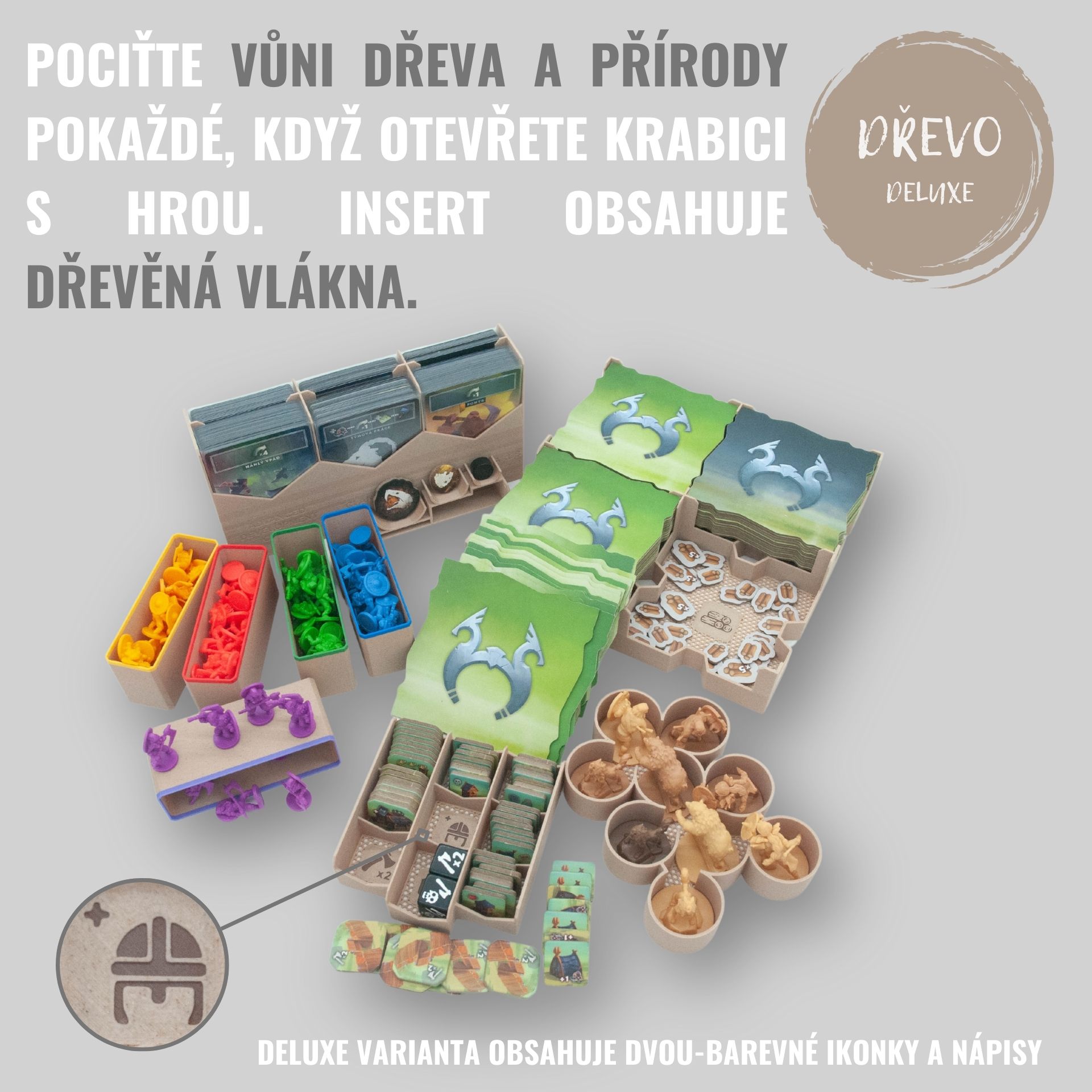 Junta Northgard: Země nepoznané - INSERT do hry (79301) Barva: Deluxe dřevo Insert do deskové hry - Neobsahuje hru!