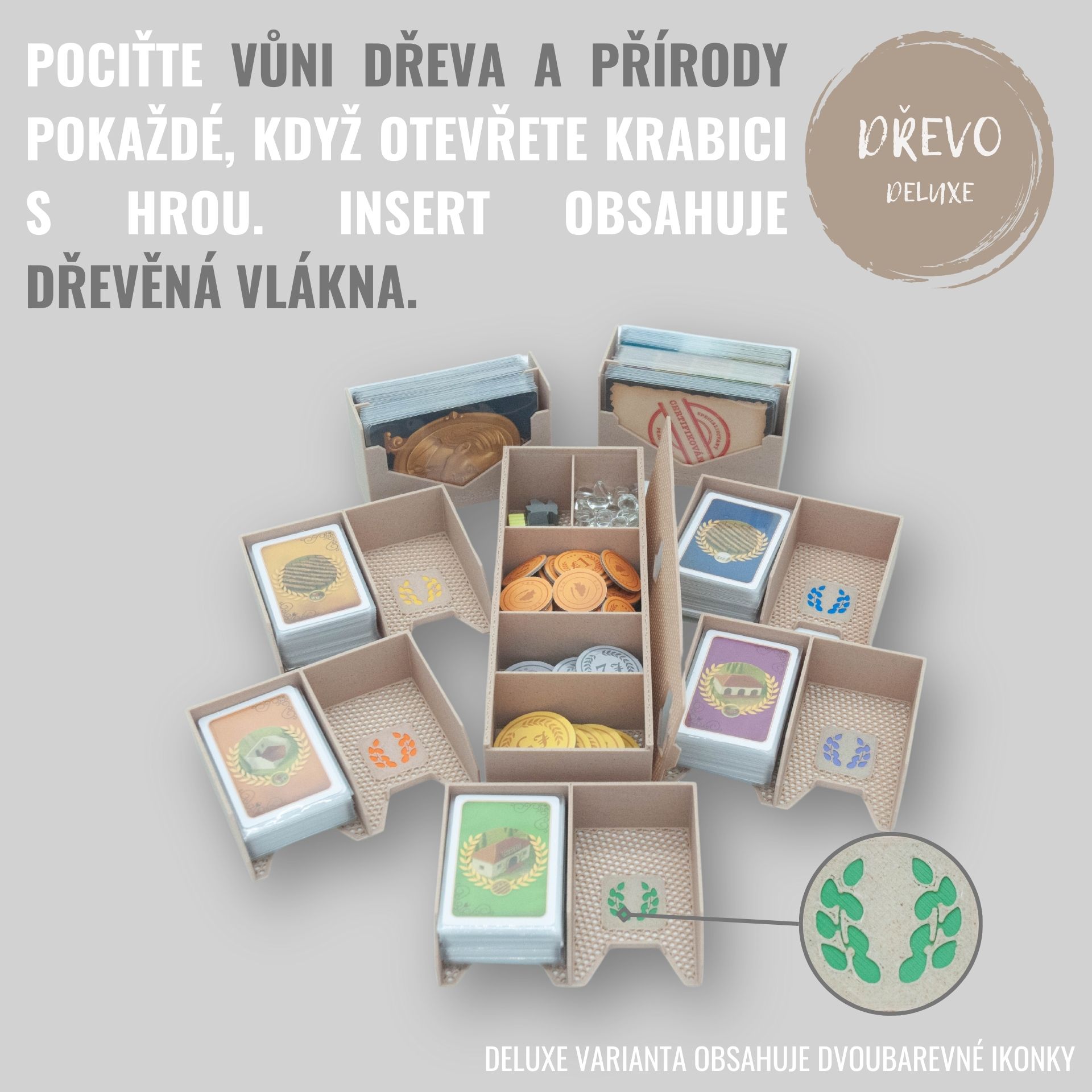 Junta Vinohrad - INSERT do hry (79307) Barva: Deluxe dřevo Insert do deskové hry - Neobsahuje hru!