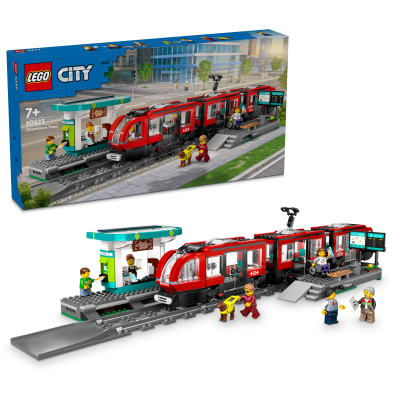 LEGO® City 60423 Tramvaj a zastávka v centru města