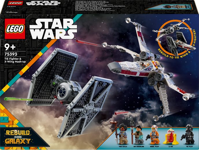 LEGO® Star Wars™ Stíhačka TIE a X-wing – kombinovaná stavebnice 75393