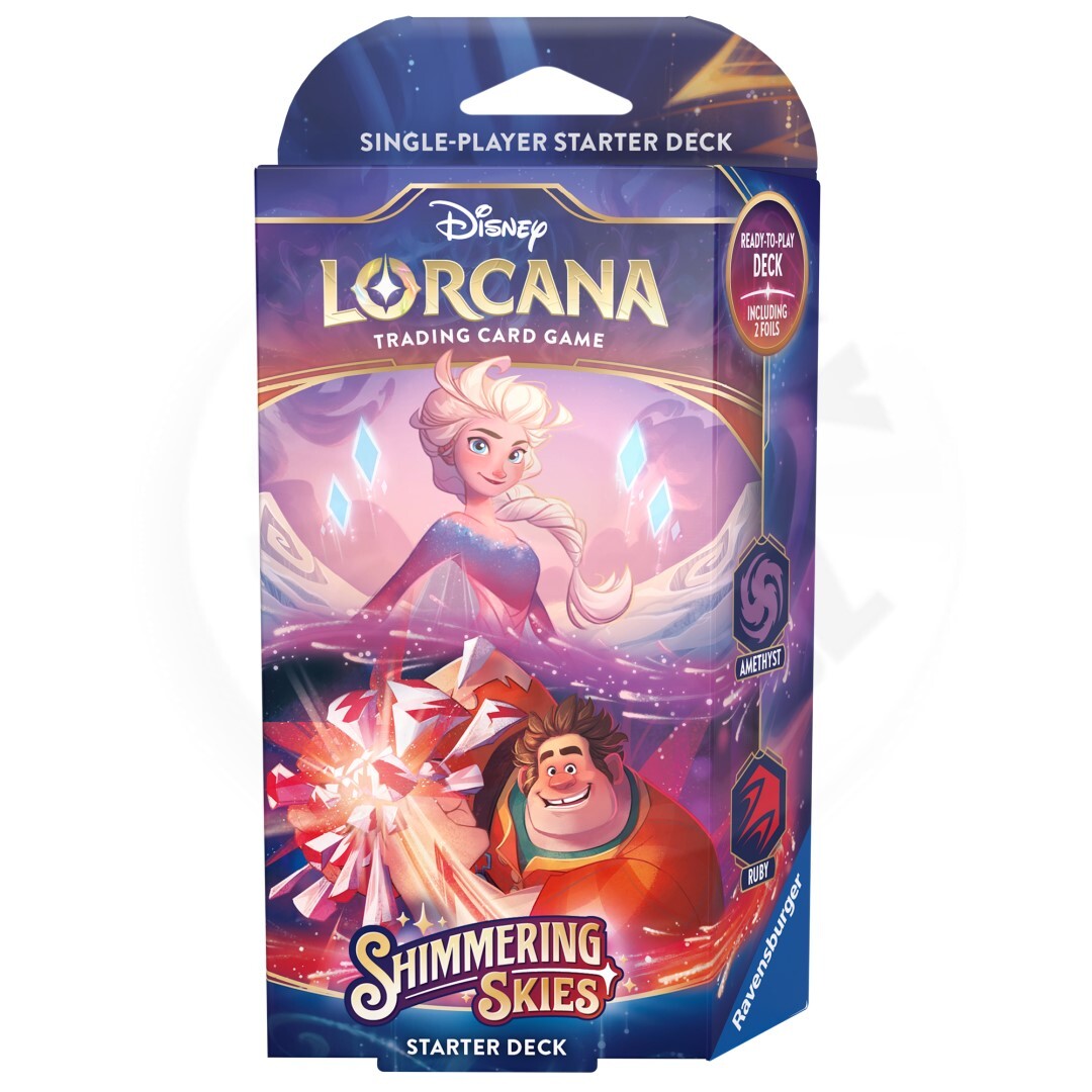 Ravensburger Disney Lorcana: Shimmering Skies - Starter Deck Amethyst & Ruby