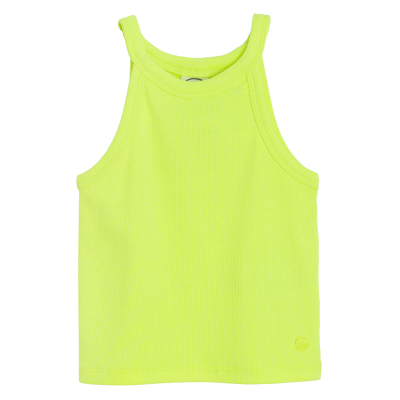 Žebrované tílko- zelené - 134 FLUO LIME