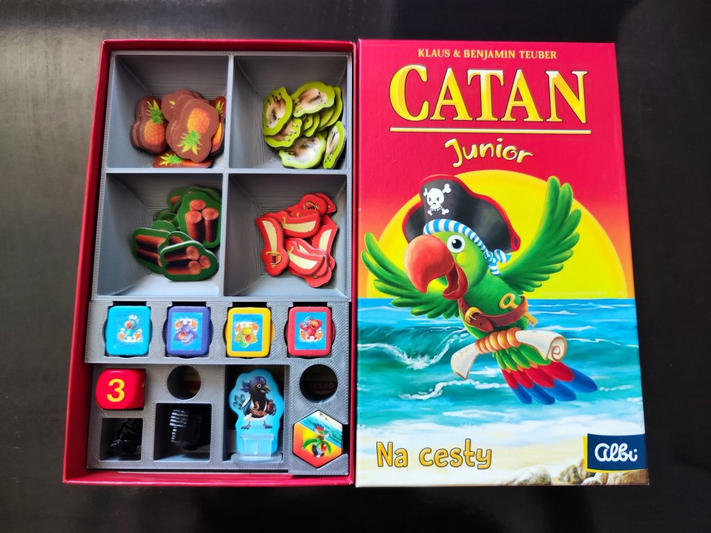 inserty.cz Catan Junior na cesty - Insert (černý