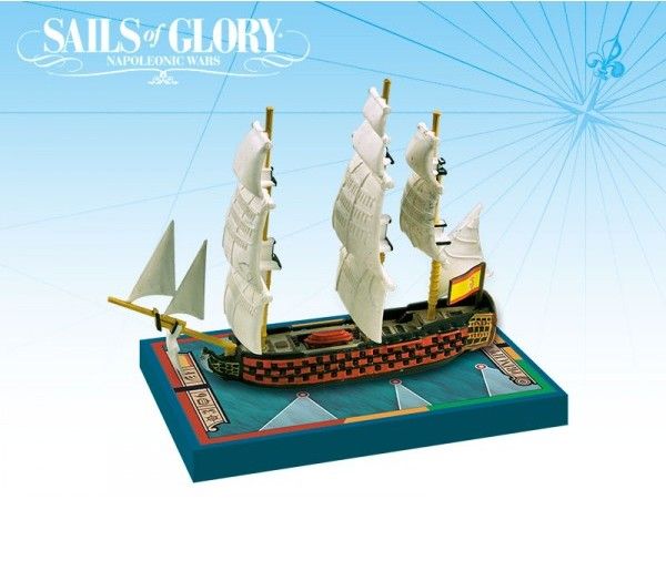 Ares Games Sails of Glory Ship Pack: Principe de Asturias 1794 / San Hermenegildo 1789 - EN