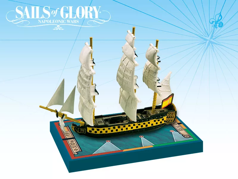 Ares Games Sails of Glory Ship Pack: Real Carlos 1787 / Conde de Regla 1786 - EN