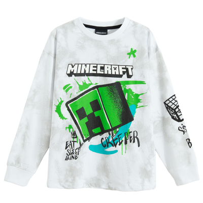 COOL CLUB Chlapecká mikina Minecraft šedá 140