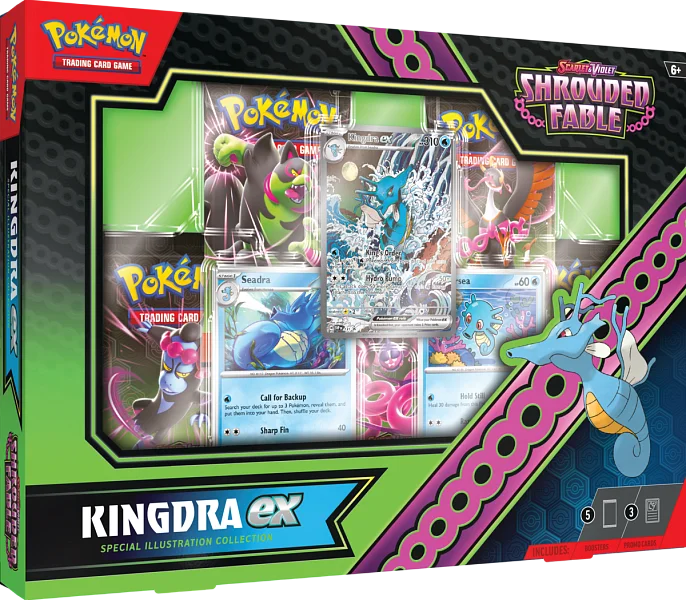 Nintendo Pokémon TCG: SV6.5 Shrouded Fable - Kingdra ex/Greninja ex Special Illustration Varianty: Kingdra ex