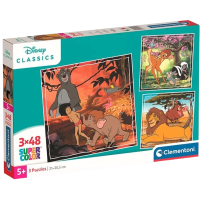 Clementoni - Puzzle 144 Disney klasika 3x48 dílků