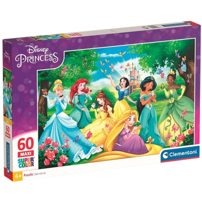 Clementoni - Puzzle 60 Disney princezny MAXI