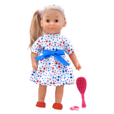 Dolls World Módní panenka Charlotte - 36 cm: Bílá trikolóra