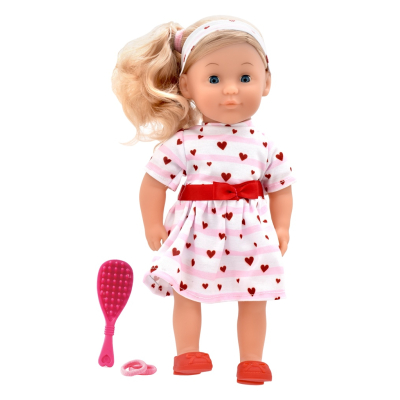 Dolls World Módní panenka Charlotte - 36 cm: Růžová srdíčková princezna