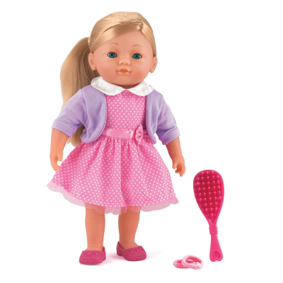 Dolls World Módní panenka Elizabeth blondýnka s doplňky 36 cm