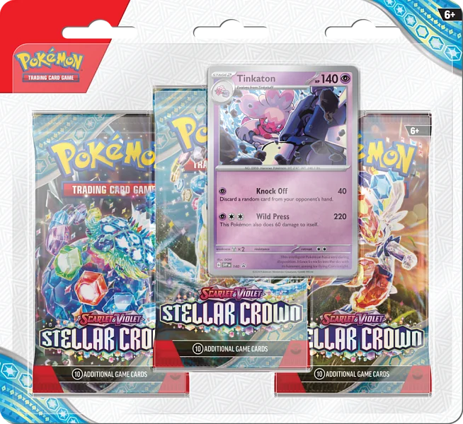 Nintendo Pokémon TCG: SV07 Stellar Crown - 3 Blister Booster