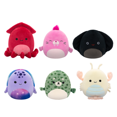 Plyšový mazlíček Squishmallows Mystery voňavý plyšák - mořští tvorové