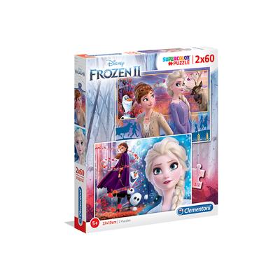 Clementoni - Puzzle Supercolor 2x60 Frozen2