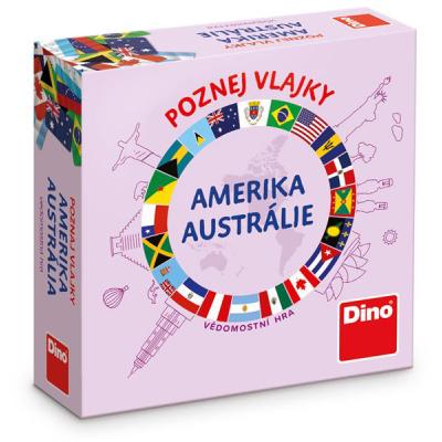 Dino - POZNEJ VLAJKY AMERIKA A AUSTRÁLIE Cestovní hra