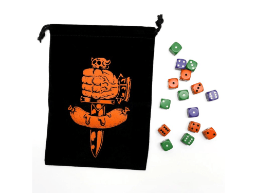 Goblinko Dungeon Degenerates Dice Bag & Dice