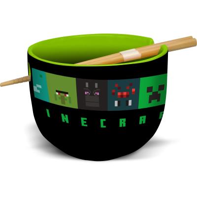 Minecraft ramen miska a hůlky