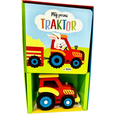 Můj první Traktor - Kniha a hračka - Dárokový box