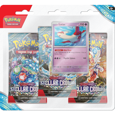 Pokémon TCG: SV07 Stellar Crown - 3 Blister Booster