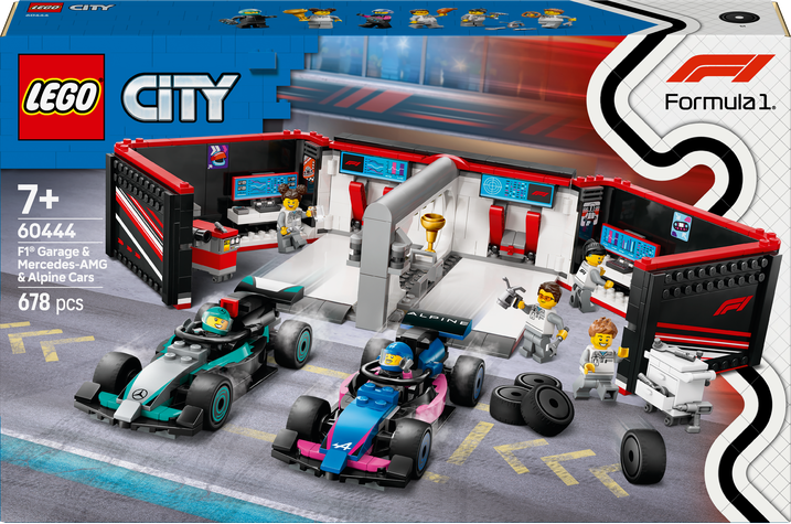 LEGO LEGO® City Garáž F1® a vozy Mercedes-AMG a Alpine 60444