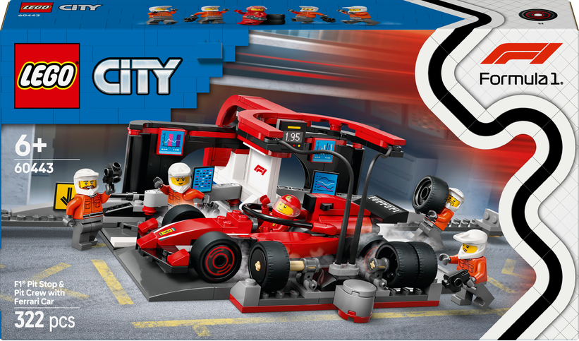 LEGO LEGO® City Zastávka v boxech F1® a personál s vozem Ferrari 60443