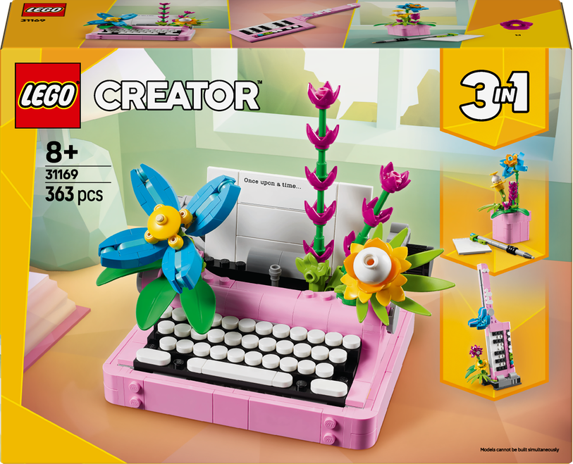 LEGO LEGO® Creator 3v1 Psací stroj s květinami 31169