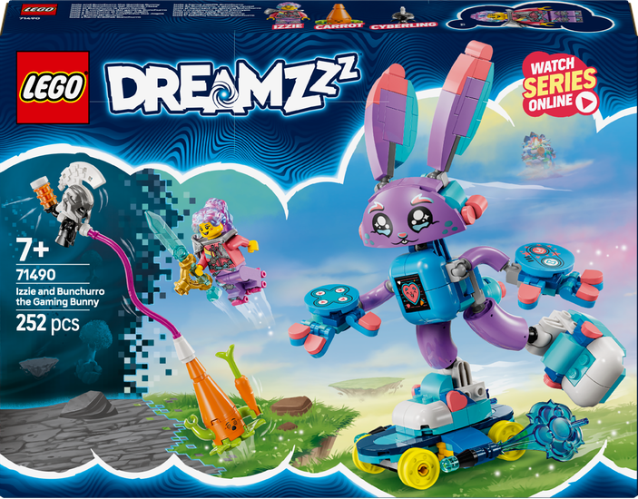 LEGO LEGO® DREAMZzz™ Izzie a herní králíček Bunchurro 71490