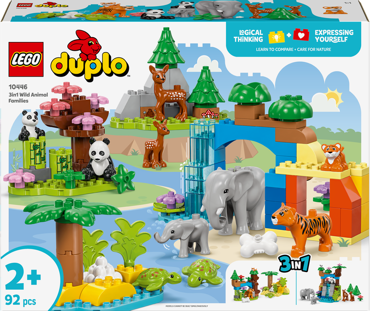 LEGO LEGO® DUPLO® Rodinky divokých zvířat 3 v 1 10446