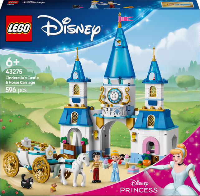 LEGO LEGO® Disney Popelčin zámek a kočár s koňmi 43275