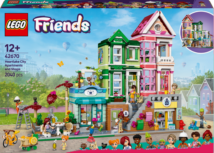 LEGO LEGO® Friends Apartmány a obchody v městečku Heartlake 42670