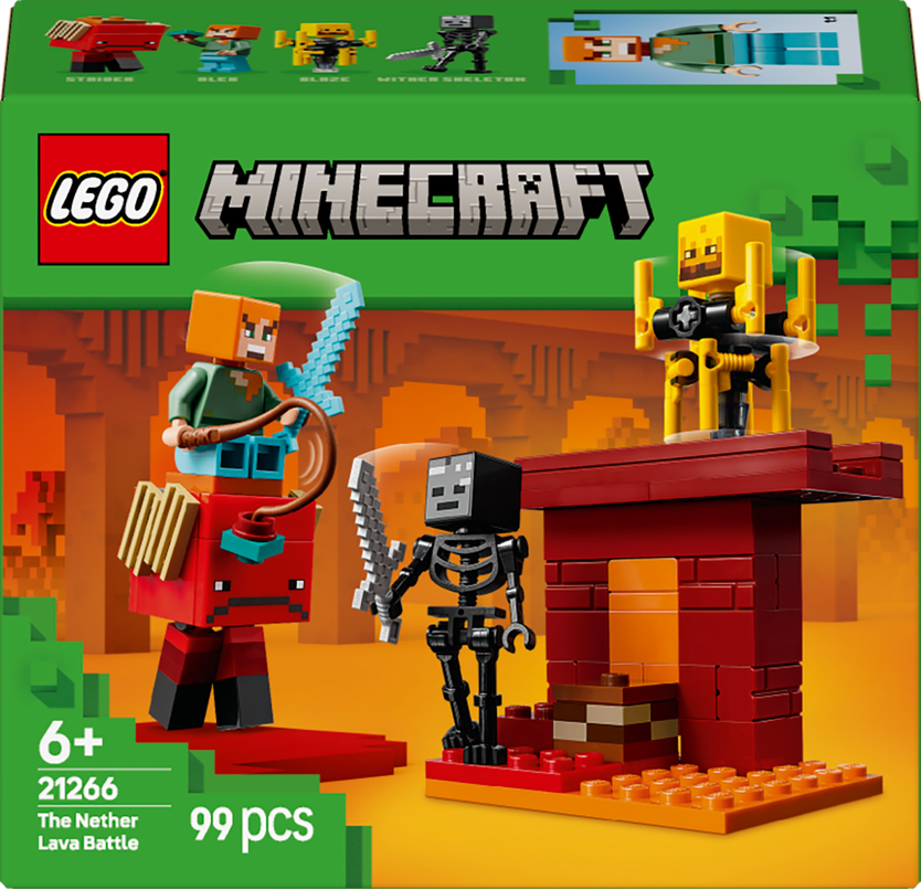 LEGO LEGO® Minecraft® Lávová bitva v Netheru 21266