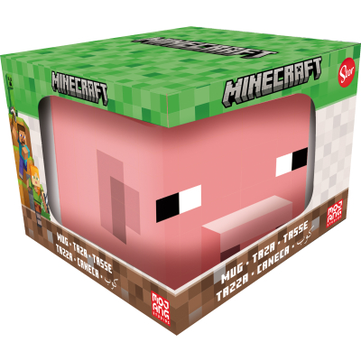 Minecraft 3D hrnek prasátko