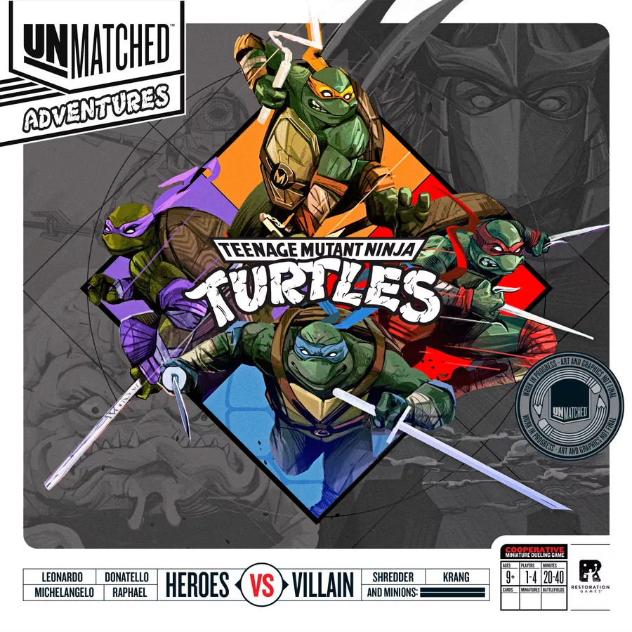 Restoration Games Unmatched Adventures: Teenage Mutant Ninja Turtles – Pizza-Rama Kickstarter Pledge