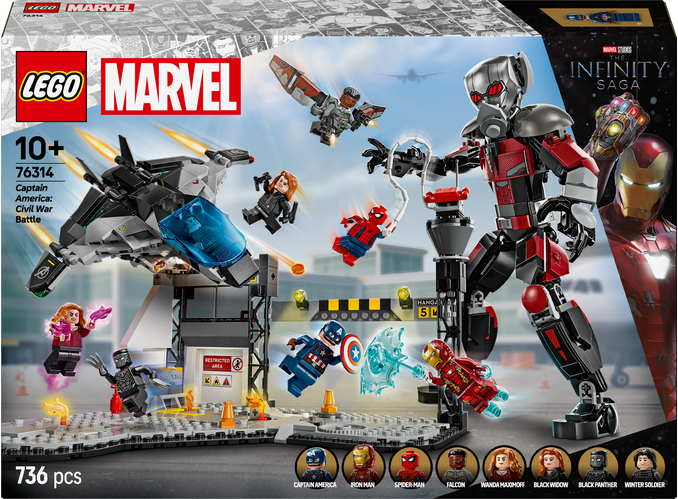 LEGO LEGO® Marvel Akční bitva – Captain America: Občanská válka 76314